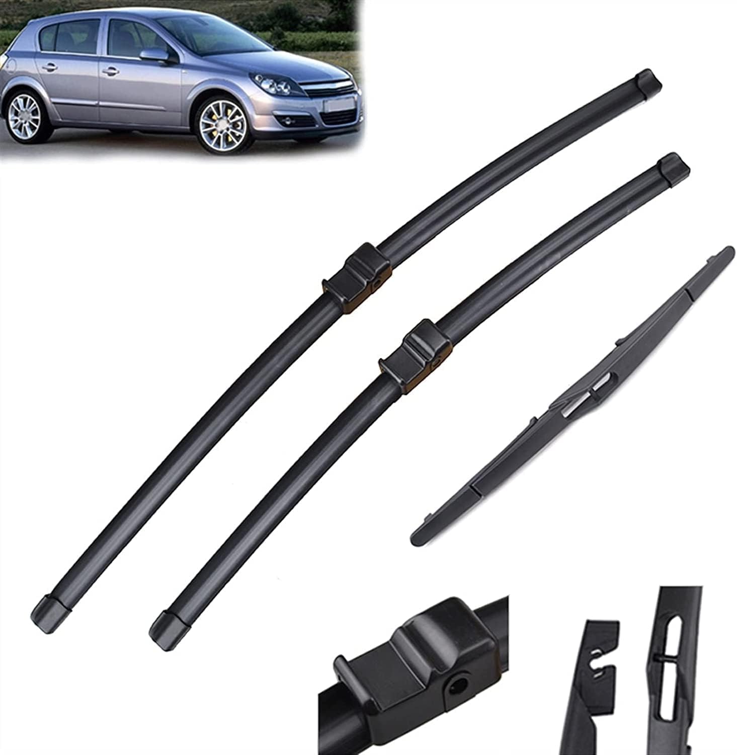 Wischer Front Und Heckscheibenwischer-Set Für Opel Astra H 5 Porte Hatchback 2004-2009 22"+18"+12", Scheibenwischer Heckwischer Vorne + Hinten Wischer Front Und Heckscheibenwischer-Set Für Opel Astra H 5 Porte Hatchback 2004-2009 22"+18"+12", Scheibenwischer Heckwischer Vorne + Hinten von Huiloogye