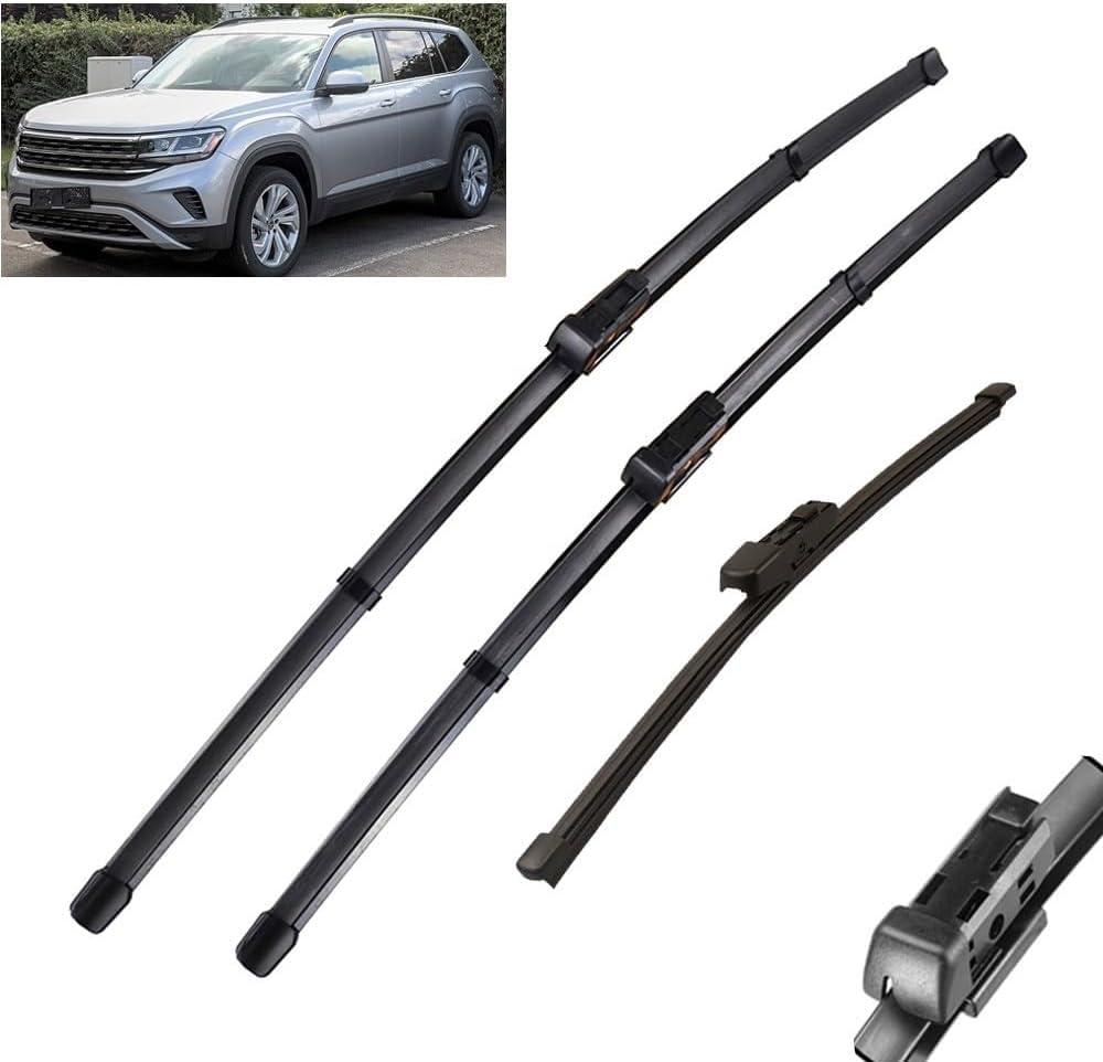 Wischer Front Und Heckscheibenwischer-Set Für VW Atlas Teramont 2017-2023, Scheibenwischer Heckwischer Vorne + Hinten Wischer Front Und Heckscheibenwischer-Set Für VW Atlas Teramont 2017-2023, Scheibenwischer Heckwischer Vorne + Hinten von Huiloogye