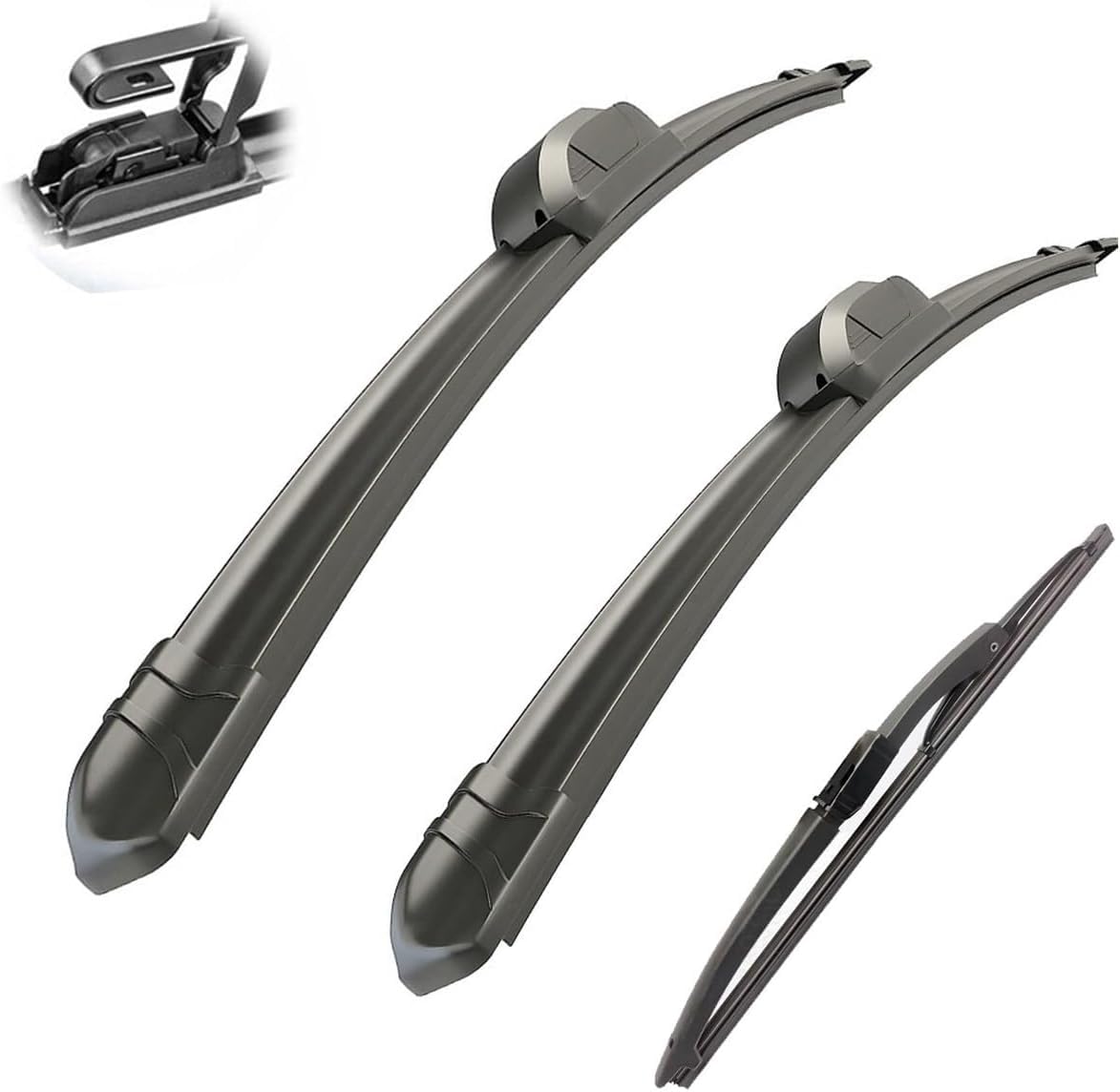 Wischer Front Und Heckscheibenwischer-Set Für VW Fox Suran 2006-2012, Scheibenwischer Heckwischer Vorne + Hinten Wischer Front Und Heckscheibenwischer-Set Für VW Fox Suran 2006-2012, Scheibenwischer Heckwischer Vorne + Hinten von Huiloogye