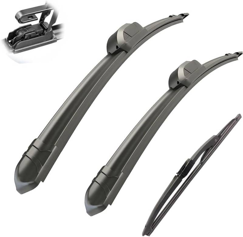 Wischer Front Und Heckscheibenwischer-Set Für VW Fox Suran 2006-2012, Scheibenwischer Heckwischer Vorne + Hinten von Huiloogye