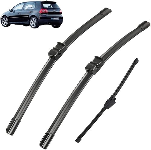 Wischer Front Und Heckscheibenwischer-Set Für VW Golf 5 V 1K MK5 2003-2009, Scheibenwischer Heckwischer Vorne + Hinten Wischer Front Und Heckscheibenwischer-Set Für VW Golf 5 V 1K MK5 2003-2009, Scheibenwischer Heckwischer Vorne + Hinten von Huiloogye