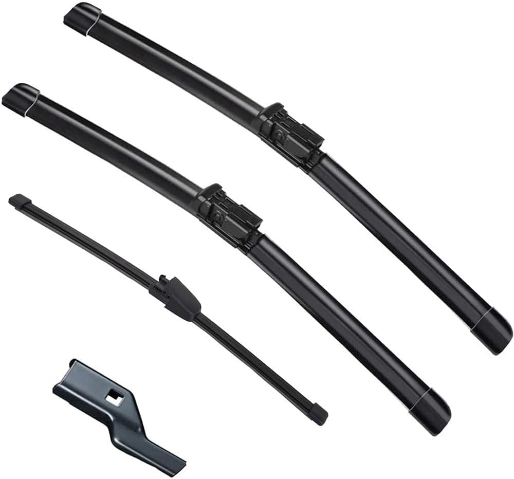 Wischer Front Und Heckscheibenwischer-Set Für VW Polo 4 Hatchback Typ 9N3 2006-2009, Scheibenwischer Heckwischer Vorne + Hinten Wischer Front Und Heckscheibenwischer-Set Für VW Polo 4 Hatchback Typ 9N3 2006-2009, Scheibenwischer Heckwischer Vorne + Hinten von Huiloogye