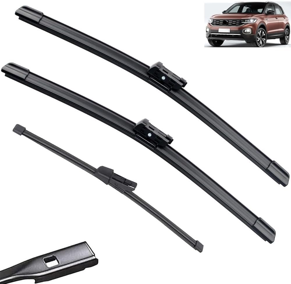 Wischer Front Und Heckscheibenwischer-Set Für VW T-Cross T Cross 2018-2023, Scheibenwischer Heckwischer Vorne + Hinten Wischer Front Und Heckscheibenwischer-Set Für VW T-Cross T Cross 2018-2023, Scheibenwischer Heckwischer Vorne + Hinten von Huiloogye
