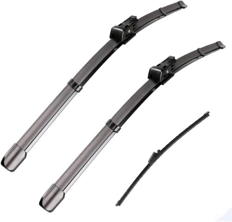 Wischer Front Und Heckscheibenwischer-Set Für VW Tiguan MK1 2007-2017, Scheibenwischer Heckwischer Vorne + Hinten von Huiloogye