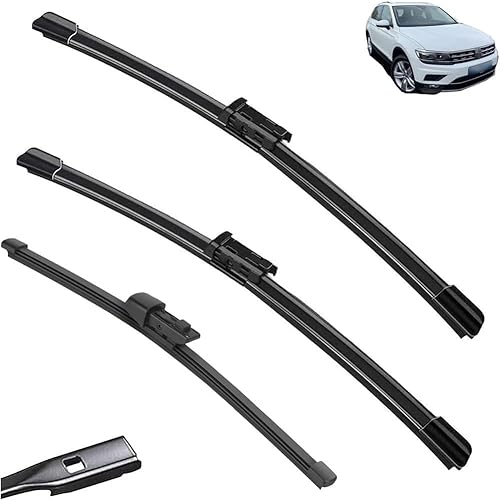 Wischer Front Und Heckscheibenwischer-Set Für VW Tiguan MK2 2017-2020, Scheibenwischer Heckwischer Vorne + Hinten Wischer Front Und Heckscheibenwischer-Set Für VW Tiguan MK2 2017-2020, Scheibenwischer Heckwischer Vorne + Hinten von Huiloogye
