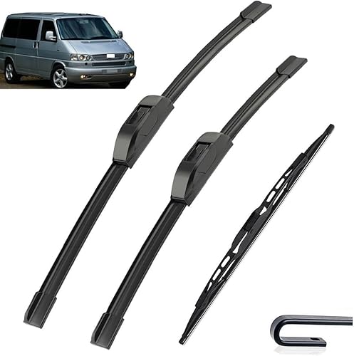 Wischer Front Und Heckscheibenwischer-Set Für VW Transporter T4 1990-2003, Scheibenwischer Heckwischer Vorne + Hinten Wischer Front Und Heckscheibenwischer-Set Für VW Transporter T4 1990-2003, Scheibenwischer Heckwischer Vorne + Hinten von Huiloogye