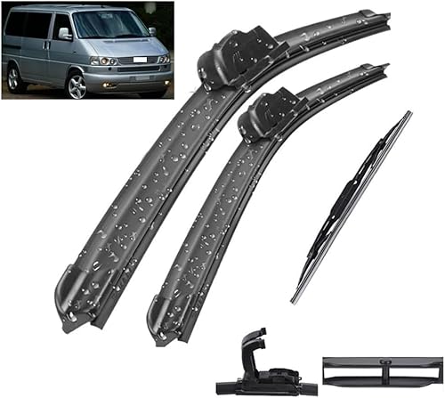 Wischer Front Und Heckscheibenwischer-Set Für VW Transporter T4 1990-2003 21"+21"+16", Scheibenwischer Heckwischer Vorne + Hinten Wischer Front Und Heckscheibenwischer-Set Für VW Transporter T4 1990-2003 21"+21"+16", Scheibenwischer Heckwischer Vorne + Hinten von Huiloogye