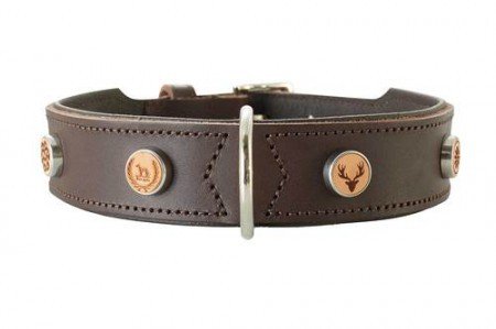 Hunter Halsband Yuma, 50braun, Leder von Hunter