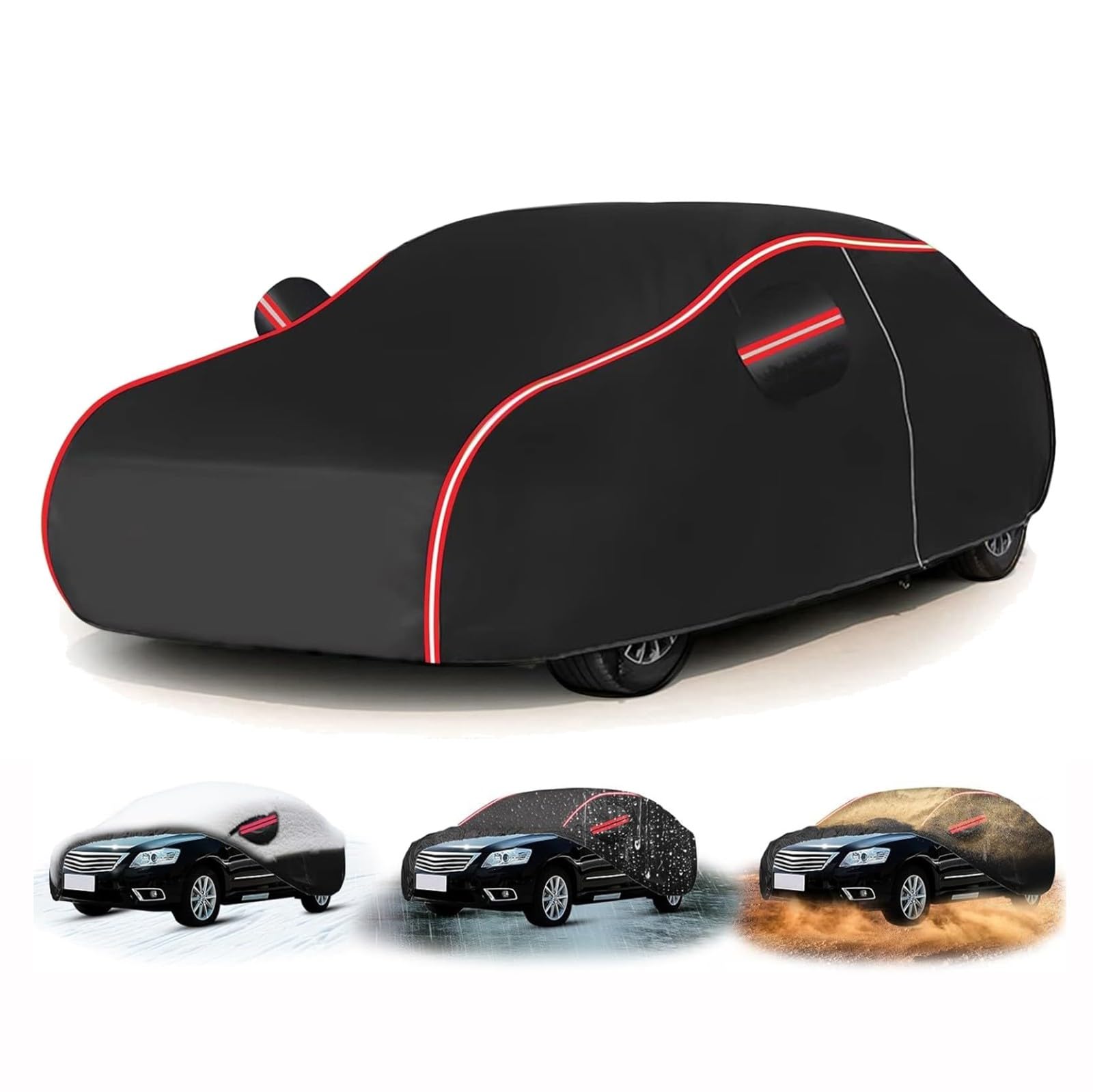 Autoabdeckung Vollgarage für Chry𝐬ler Crossfire Roadster 2005-2007(405,9x176,6x129,6cm),Sonnenschutz, Regenschutz, Umweltschutz, Vier Jahreszeiten, seitlicher Reißverschluss, UV-Schutz von Huoxuefengsmd