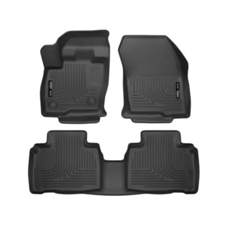 Husky Liners - Weatherbeater | Passend für 2015–2023 Ford Edge, vordere und 2. Reihe – Schwarz, 3 Stück | 98781 von HUSKY LINERS