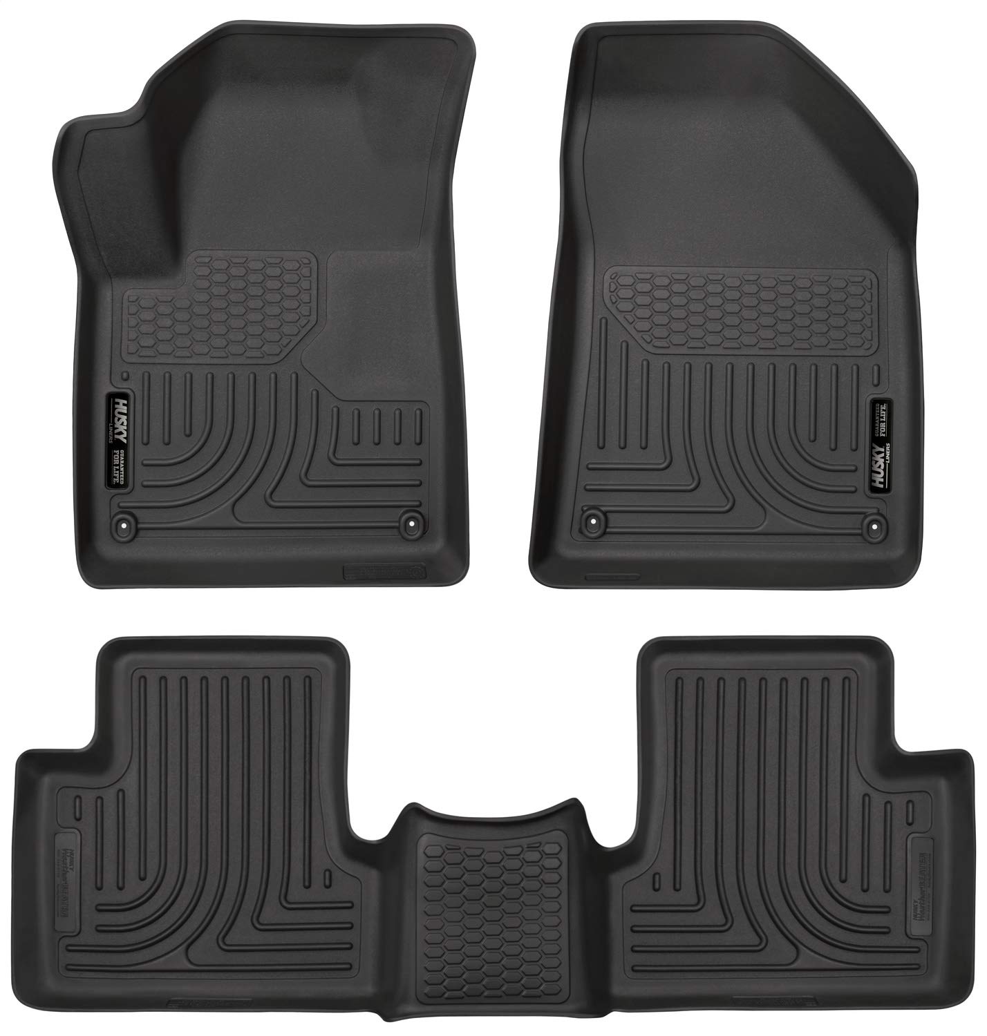 Husky Liners 99091 Bodenbelag für Vorder- und 2. Sitz, passend für Jeep Cherokee 2015–2019 von Husky Liners