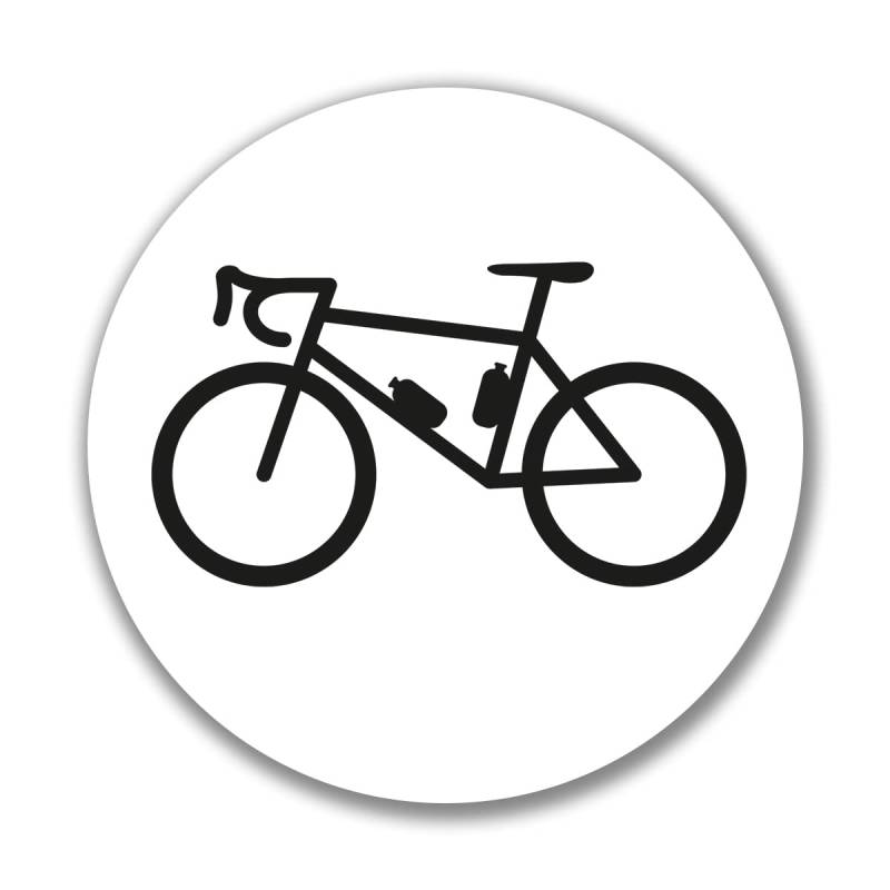 Huuraa Aufkleber Bike Fahrrad Sticker Größe 10cm mit Motiv für alle Biker Geschenk Idee für Freunde und Familie von Huuraa