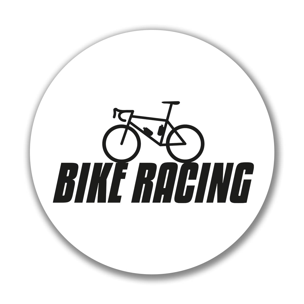 Huuraa Aufkleber Bike Racing Fahrrad Sticker Größe 10cm mit Motiv für alle Biker Geschenk Idee für Freunde und Familie von Huuraa