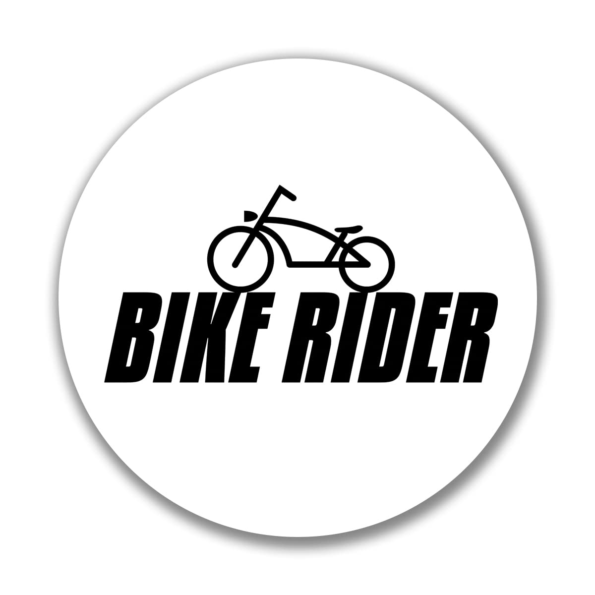 Huuraa Aufkleber Bike Rider Fahrrad Sticker Größe 10cm mit Motiv für alle Biker Geschenk Idee für Freunde und Familie von Huuraa