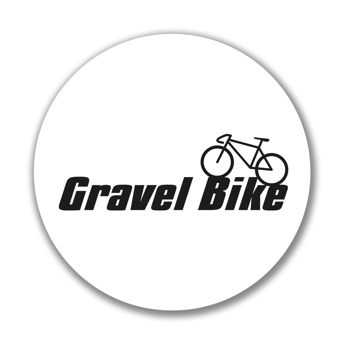 Huuraa Aufkleber Gravel Bike Fahrrad Sticker Größe 10cm mit Motiv für alle Biker Geschenk Idee für Freunde und Familie von Huuraa