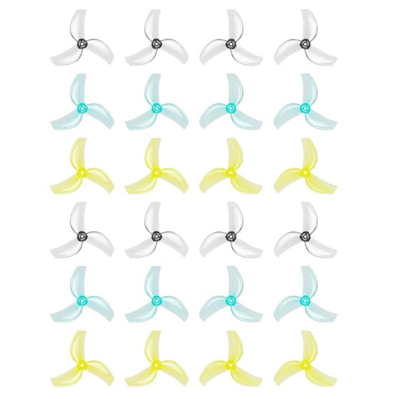 Hxhsgmeh 12 Paar 1611 PC Propeller 3-Blatt 12CW+12CCW Propeller für RC Pavo Femto Brushless BWhoop FPV Racing Quadcopter. von Hxhsgmeh