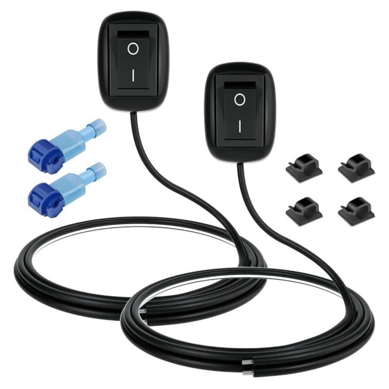 Hxhsgmeh 2PCS Auto Kippschalter Aus/EIN Schalter für - und Fahrlichter für Automobilbeleuchtung-Netzschalter von Hxhsgmeh