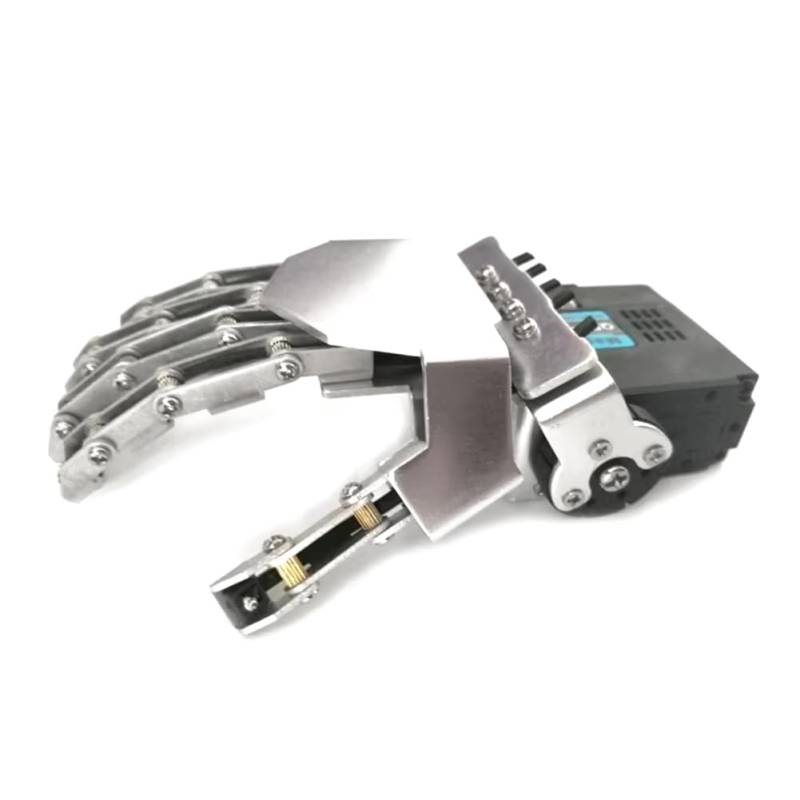 Hxhsgmeh Mini-Roboterhand, Fünf Finger, Metallmanipulatorarm, Rechte Hand für Humanoiden Roboter, DIY-Kit von Hxhsgmeh