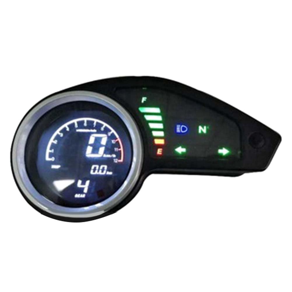 Hxhsgmeh Moto Tachometer LCD-Messinstrument Geschwindigkeitsmesser Universal Motorrad Kilometerzähler Tachometer mit Nachtlicht Digitaler Motorrad-Kilometerzähler Hxhsgmeh Moto Tachometer LCD-Messinstrument Geschwindigkeitsmesser Universal Motorrad Kilometerzähler Tachometer mit Nachtlicht Digitaler Motorrad-Kilometerzähler von Hxhsgmeh