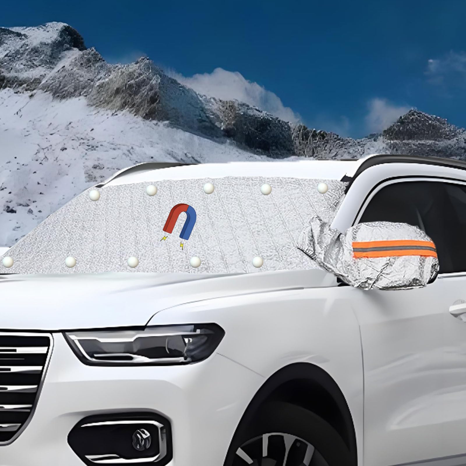 Frontscheibenabdeckung für Winter,Frontscheibenabdeckung, 182x112 cm Abdeckung Windschutzscheibe Frost, Auto Frontscheibenabdeckung Magnet, für Windschutzscheibe Gegen Schnee, Eis, Frost, Staub, Sonne Frontscheibenabdeckung für Winter,Frontscheibenabdeckung, 182x112 cm Abdeckung Windschutzscheibe Frost, Auto Frontscheibenabdeckung Magnet, für Windschutzscheibe Gegen Schnee, Eis, Frost, Staub, Sonne von Hyfkjdm