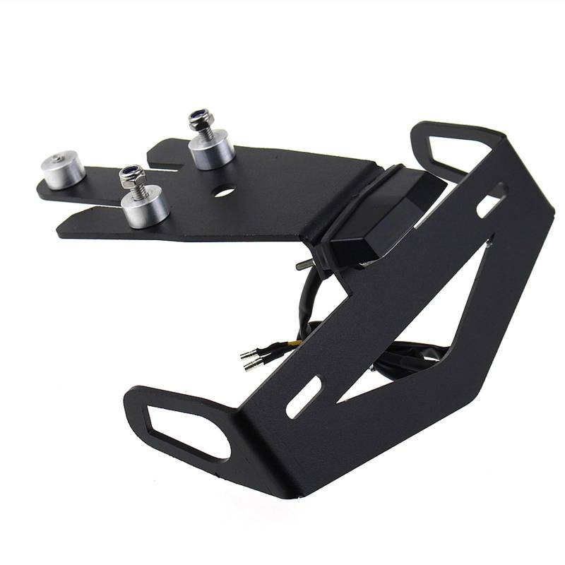Für Kawasaki Für ER-6N Für ER-6F Für Ninja 650 Für ER6N Für ER6F Für ER6N Motorrad Kennzeichenhalter Halterung Mit Licht Motorrad Kennzeichenträger Fender Eliminator von Hyhaizs
