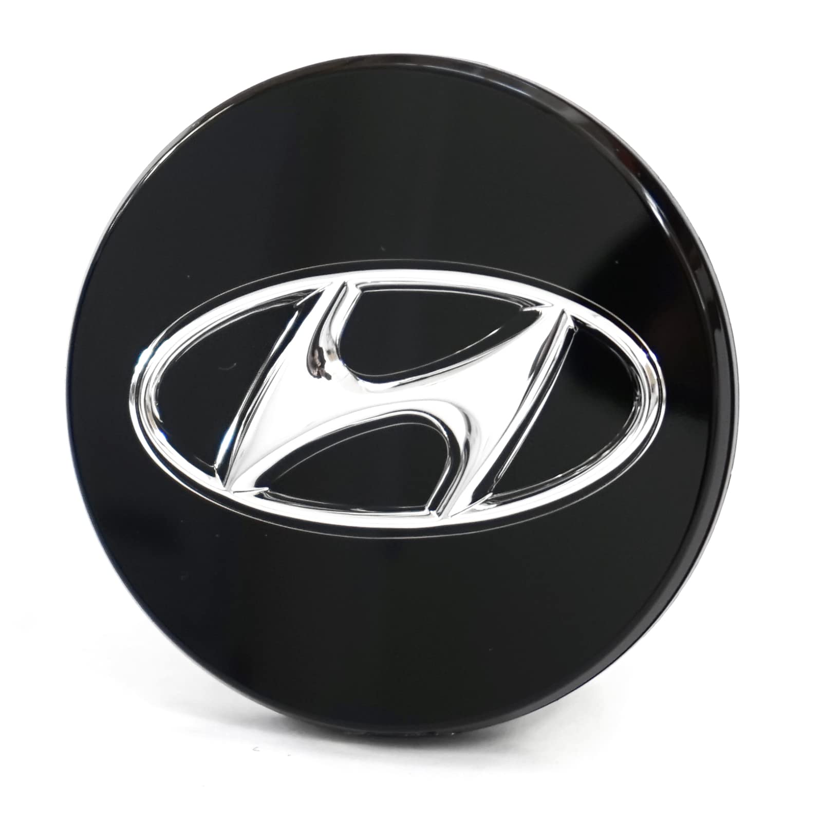 Hyundai 52960L1150 Radzierkappe (1 Stück) Radnabenkappe Radkappe Nabendeckel, schwarz/Chrom, 8.7 x 8.3 x 2.2 cm von Hyundai