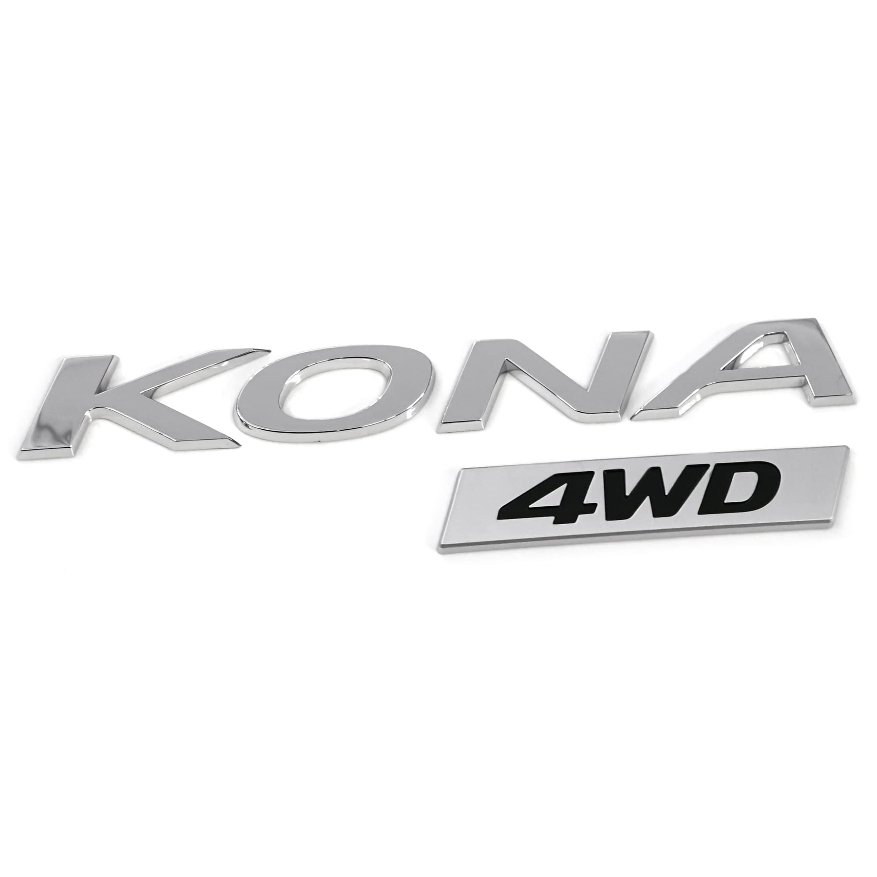 Hyundai 86310J9200 Schriftzug Kona 4WD Aufkleber Heckklappe Emblem Modellschriftzug Logo, Chrom, Silber Hyundai 86310J9200 Schriftzug Kona 4WD Aufkleber Heckklappe Emblem Modellschriftzug Logo, Chrom, Silber von Hyundai