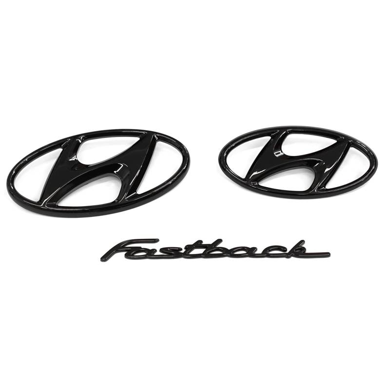 Hyundai 9999Z057157 Schriftzug i30 Fastback N Logo Emblem 3-teilig, schwarz von Hyundai