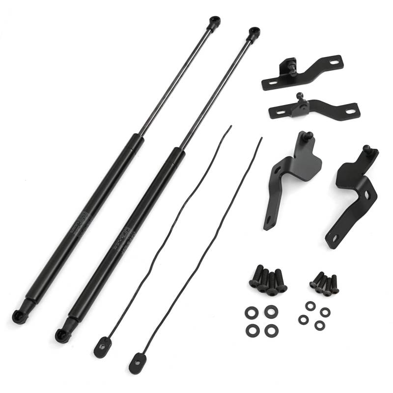 Hyundai Motorhaubendämpfer vorn, 2-teilig, Schwarz, TÜV-geprüft, Gasdruckfeder, K4070ADD00, i30 (PD), i30 Facelift, i30N, Nachrüstung, Original Hyundai Zubehör von Hyundai