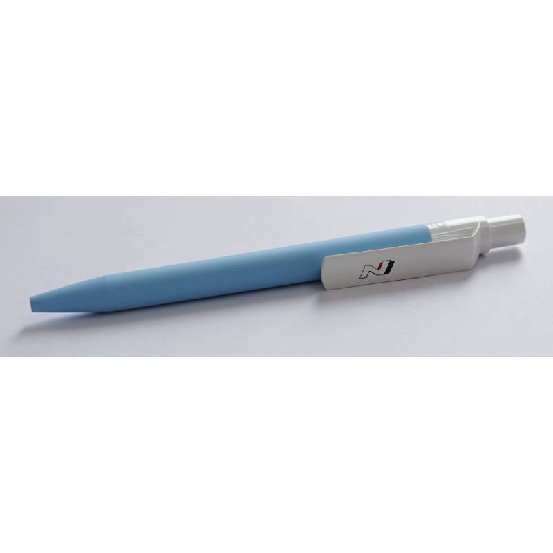 Hyundai HMD00431 Kugelschreiber N-Logo Softtouch Pen Stift, hellblau von Hyundai