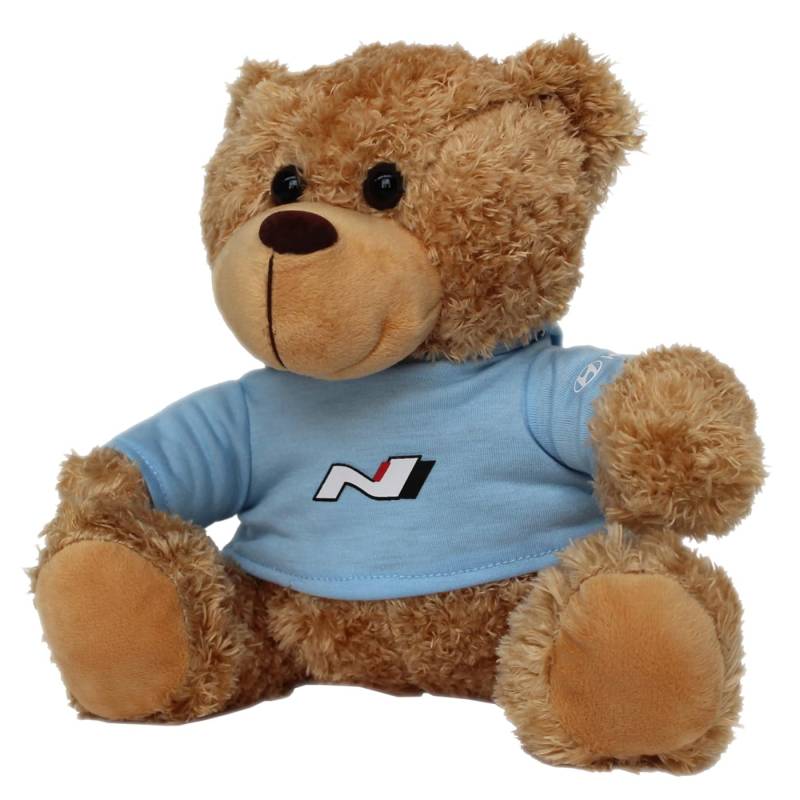 Hyundai HMD00526 Teddybär N-Design Plüschtier Stofftier Kuscheltier Teddy Logo, Braun von Hyundai