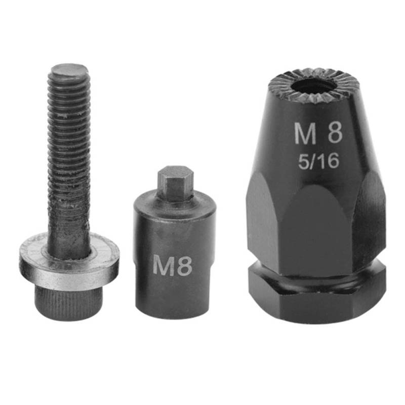 Hztyyier Langlebige Pneumatische Pull -Setzerluftnieten Nussnotte Notenkopf für Pneumatische Nieten - Bequemer Ersatz M5 M6 M8 M10 Größen Sechskant Gerade Shank 1 Set (Sechseckiger Klemmgriff M8) von Hztyyier