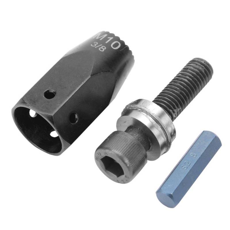 Hztyyier Langlebige Pneumatische Pull -Setzerluftnieten Nussnotte Notenkopf für Pneumatische Nieten - Bequemer Ersatz M5 M6 M8 M10 Größen Sechskant Gerade Shank 1 Set (Sechseckiger gerade Griff M10) von Hztyyier