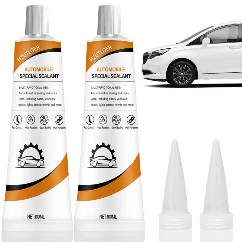 Hzutloer Car Windshield Adhesive,Autoscheiben-Klebstoff,schwarz,für Autofenster, Autotür, Automobil-Dichtstoff,Karosseriedichtstoff, wasserfest, hohe Temperatur,Gute Abdichtung von Hzutloer