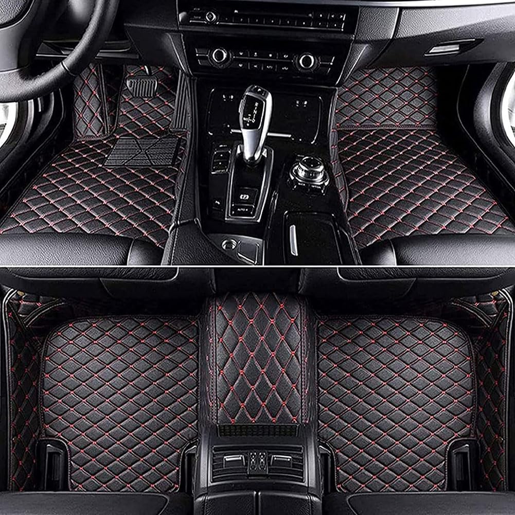 Auto PU-Leder Fußmatten für Lexus NX AZ20 2022-2023, Custom Alles Inklusive Bodenmatten Anti-Rutsch Fußpolster Automatten Innenteile Zubehör,C/BlackRed Auto PU-Leder Fußmatten für Lexus NX AZ20 2022-2023, Custom Alles Inklusive Bodenmatten Anti-Rutsch Fußpolster Automatten Innenteile Zubehör,C/BlackRed von IACNAY