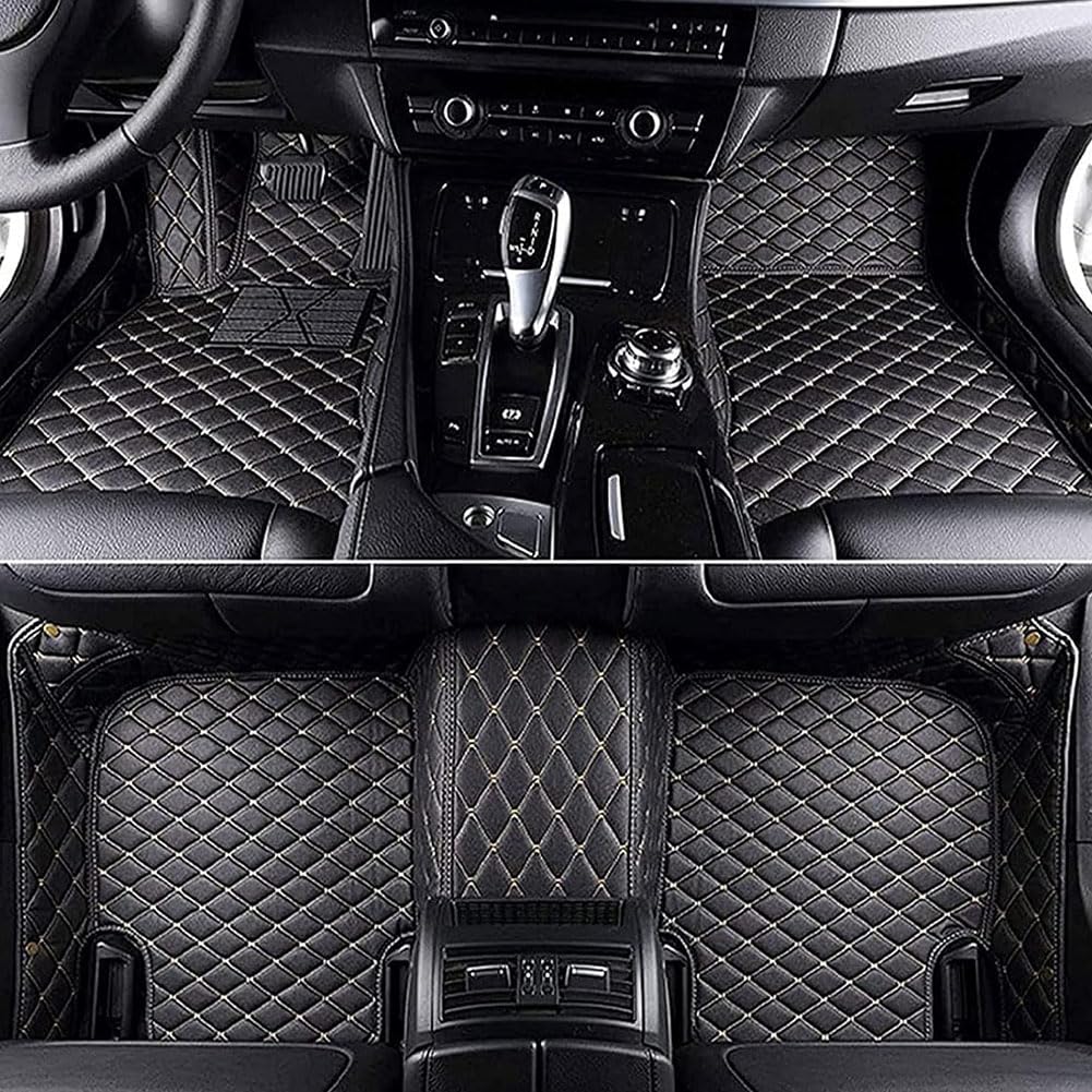 Auto PU-Leder Fußmatten für Renault Talisman 2012-2023, Custom Alles Inklusive Bodenmatten Anti-Rutsch Fußpolster Automatten Innenteile Zubehör,E/BlackBeige Auto PU-Leder Fußmatten für Renault Talisman 2012-2023, Custom Alles Inklusive Bodenmatten Anti-Rutsch Fußpolster Automatten Innenteile Zubehör,E/BlackBeige von IACNAY