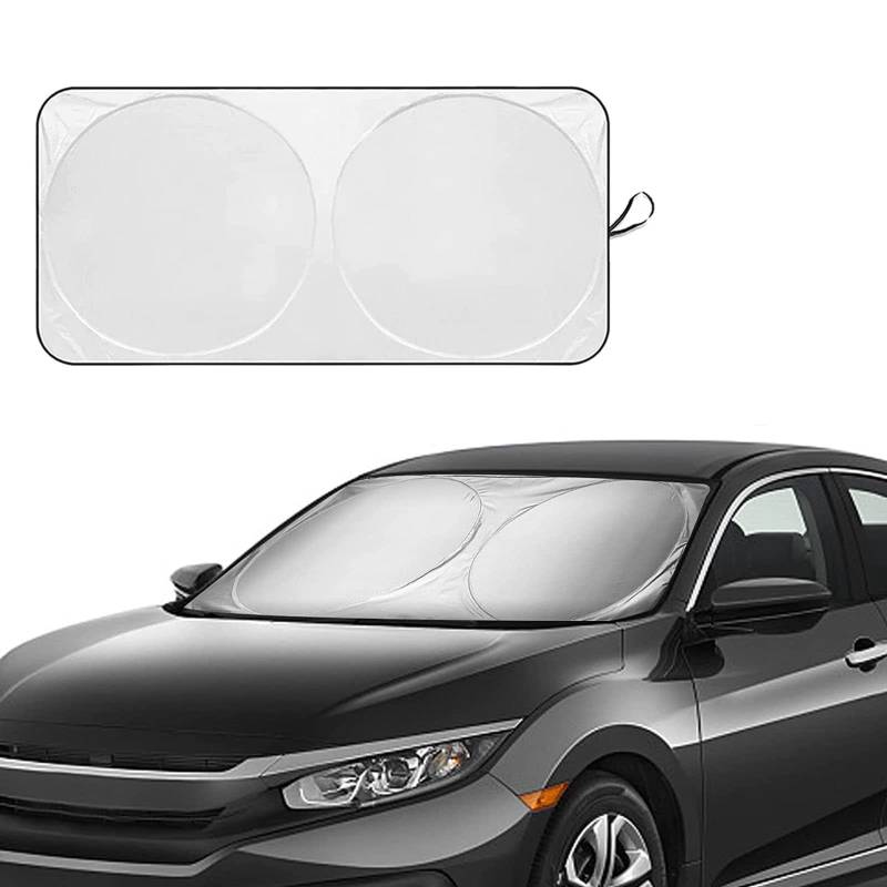 Sonnenschutz Auto Frontscheibe Für Kia K4 2024 2025 2026, Faltbarer Frontscheibenabdeckung Windschutzscheibe Sonnenblende UV Schutz mit Aufbewahrungstasche Autozubehör, C/160 * 86 von IAZRENOV