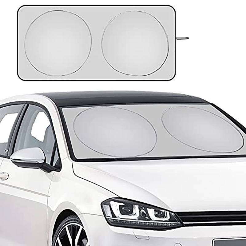 Sonnenschutz Auto Frontscheibe Für Land Rover Range Rover Sport 2014-2022, Faltbarer Frontscheibenabdeckung Windschutzscheibe Sonnenblende UV Schutz mit Aufbewahrungstasche Autozubehör von IAZRENOV