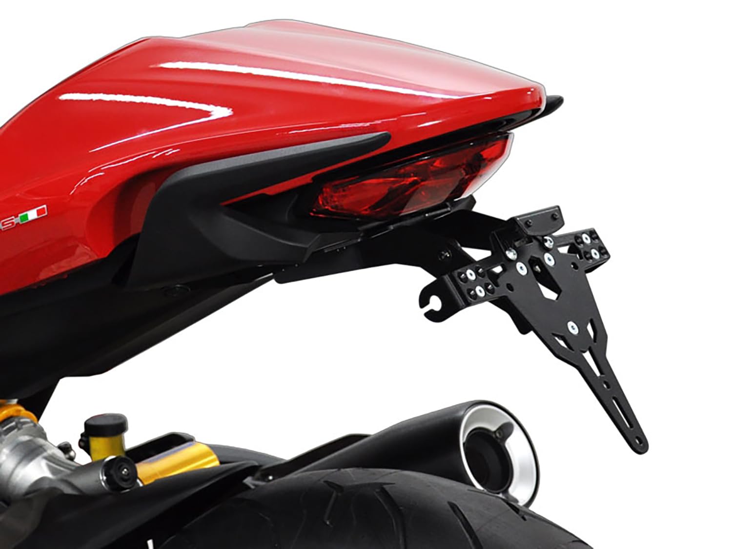 Ducati Monster 1200 / S BJ 2014-16 Kennzeichenhalter Kennzeichenträger Nummerschildhalter Halteplatte IBEX Pro von IBEX-Pro