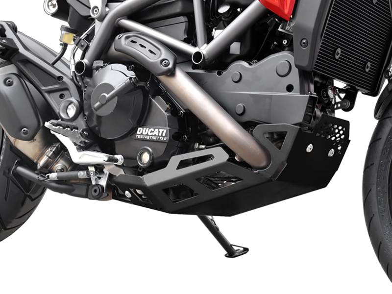 kompatibel mit: Ducati Hyperstrada/Hypermotard 821 BJ 2013-15 Unterfahrschutz Motorschutz schwarz von Homry