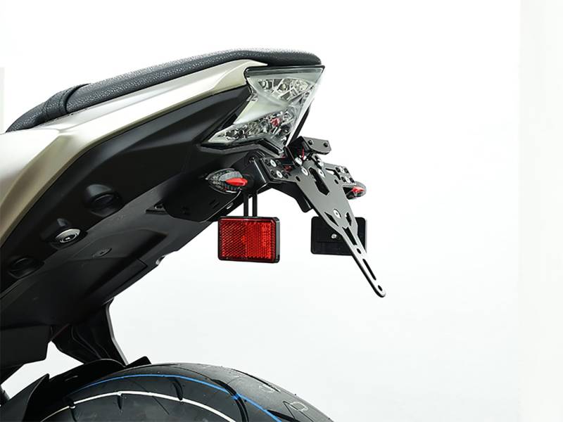 Halter-Set für Reflektor am Blinker M8 E4 Norm Euro 4 Kennzeichenhalter Paar von IBEX