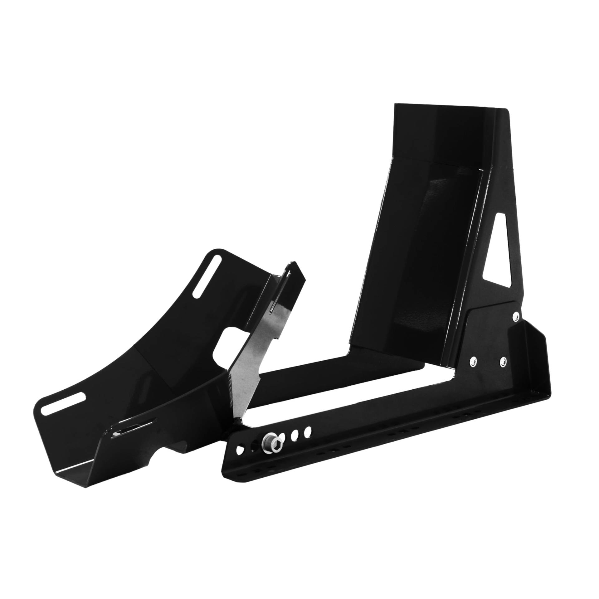 IBEX Transportwippe Montageständer Vorderrad 17"-21" Radgröße Radhalter Frontwippe Radklemme Radwippe Motorradwippe Motorrad Wippe Parkständer Transportständer schwarz von IBEX