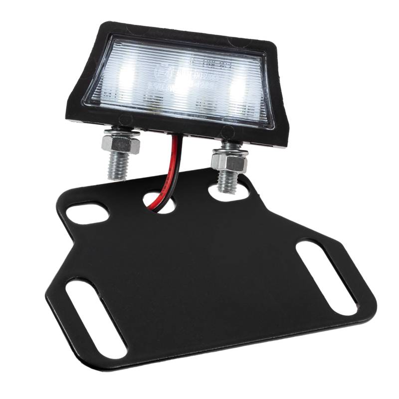 LED-Kennzeichenbeleuchtung Axis schwarz E-geprüft inkl. Halter zur Befestigung von Kennzeichenbeleuchtung Universal Motorrad Roller Nummernschildbeleuchtung Nummernschild von Homry
