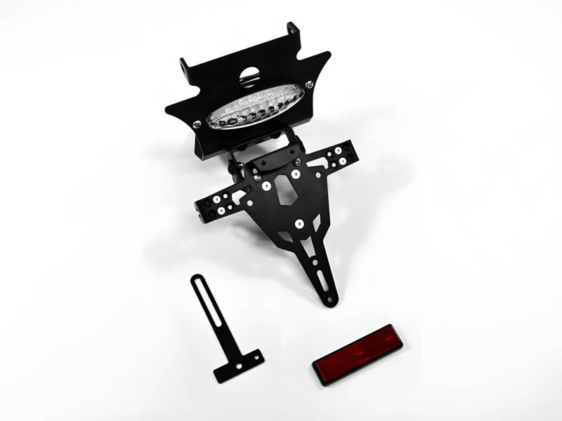 Yamaha MT-03 BJ 2006-2013 Kennzeichenhalter Kennzeichenträger Nummernschild Halter/Halteplatte (inkl. Kennzeichenbeleuchtung und Rückstrahler) – IBEX Pro von IBEX