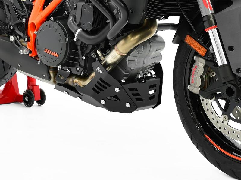 IBEX ZIEGER10003158 Motorschutz Unterfahrschutz Bugspoiler schwarz Aluminium schwarz pulverbeschichtet Front Angeschraubt von IBEX
