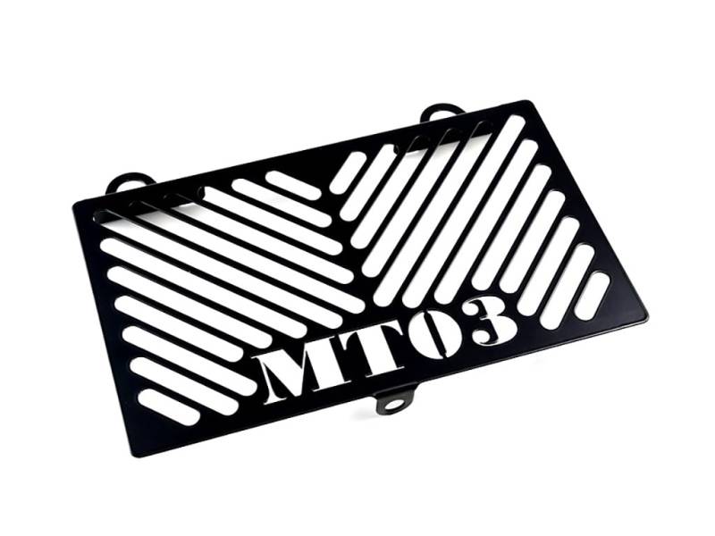 kompatibel mit: Yamaha MT-03 BJ 2006-13 Kühlerabdeckung Wasserkühler Kühlergrill Kühlerschutz Kühlergitter Kühlerschutzgitter Kühlerverkleidung Black Logo schwarz von Homry