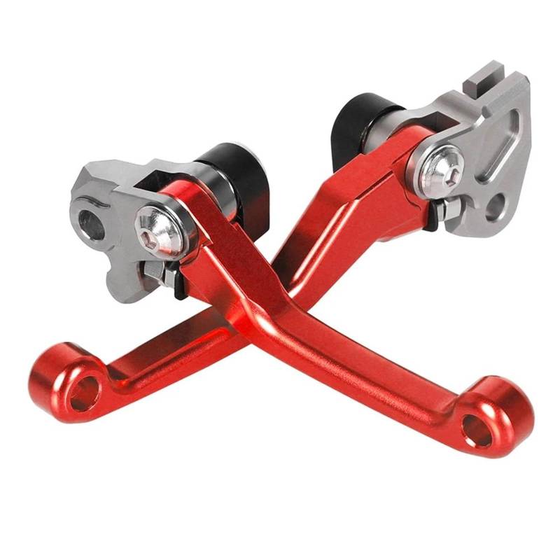 Bremshebel Für Suzuki RM85 RM 85 2005-2015 2013 2012 2011 2014 Motocross Pivot Bremse Kupplung Hebel Dirt Bike Griff Hand Grip Lenker Bremsgriff(Red) von IBNBRO