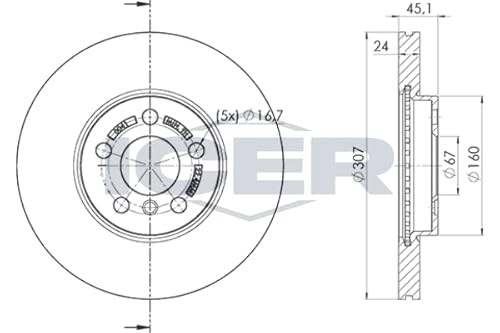 Bremsscheibe Scheibenbremse 2x für 34116799351 BMW F40 2019-> Bremsscheibe Scheibenbremse 2x für 34116799351 BMW F40 2019-> von ICER