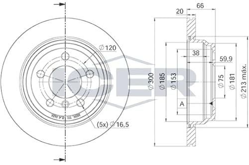 Bremsscheibe Scheibenbremse 2x für 34216792229 34216864900 BMW F30 F80 2011-2018 Bremsscheibe Scheibenbremse 2x für 34216792229 34216864900 BMW F30 F80 2011-2018 von ICER