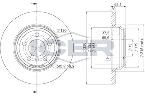Bremsscheibe Scheibenbremse 2x für 34216792233 34216864899 BMW F30 F80 2012-2018 Bremsscheibe Scheibenbremse 2x für 34216792233 34216864899 BMW F30 F80 2012-2018 von ICER